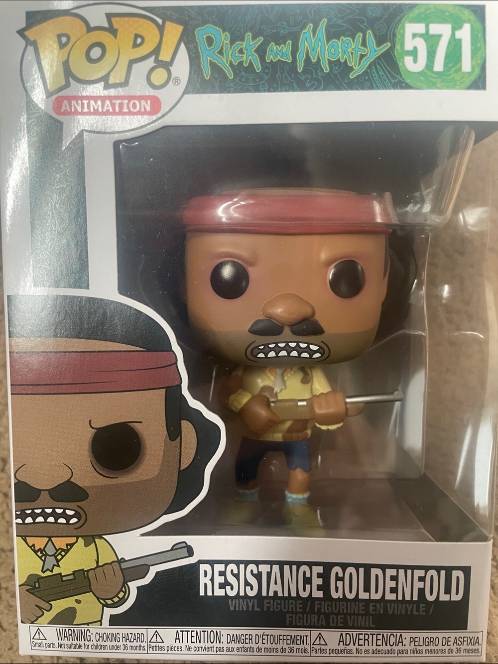Funko Pop! Animation Rick and Morty #571 Resistance Goldenfold - Yellow Shirt